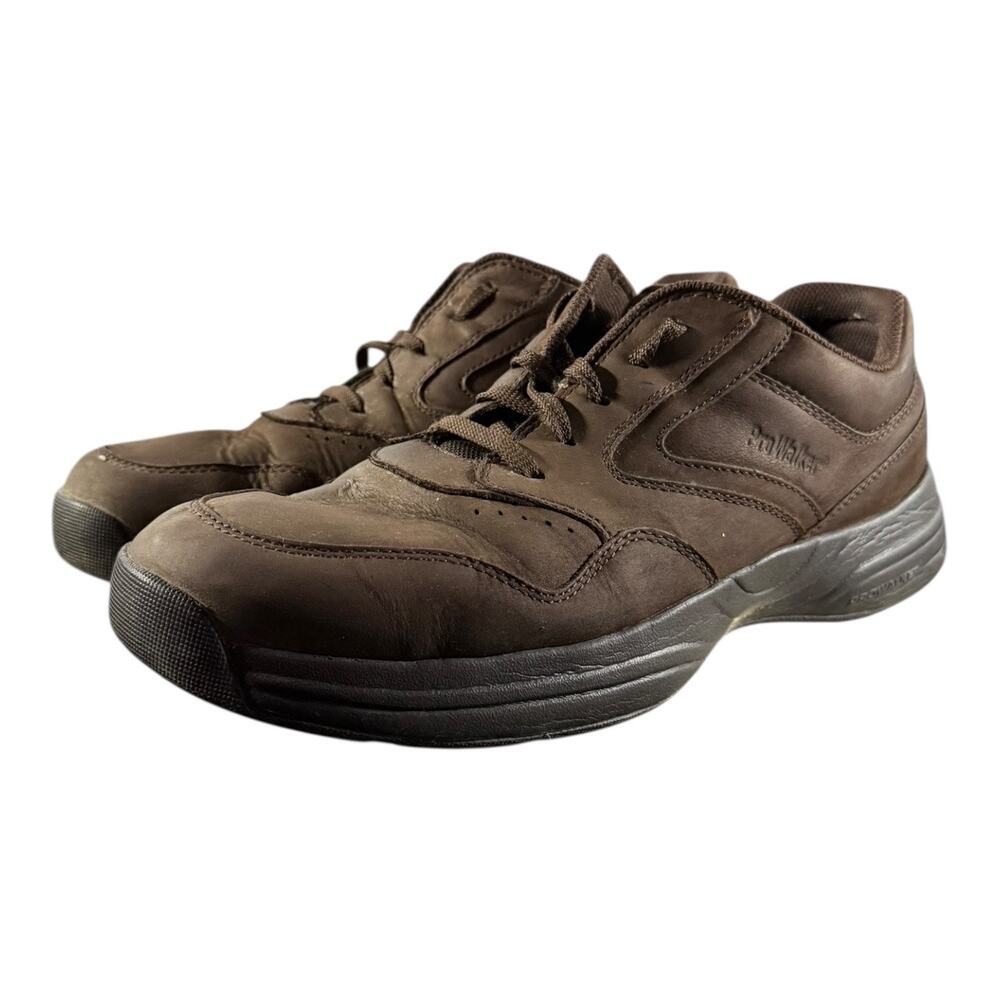 Rockport Prowalker Brown Suede Leather Walking Comfort Shoes Men's Size 12 M